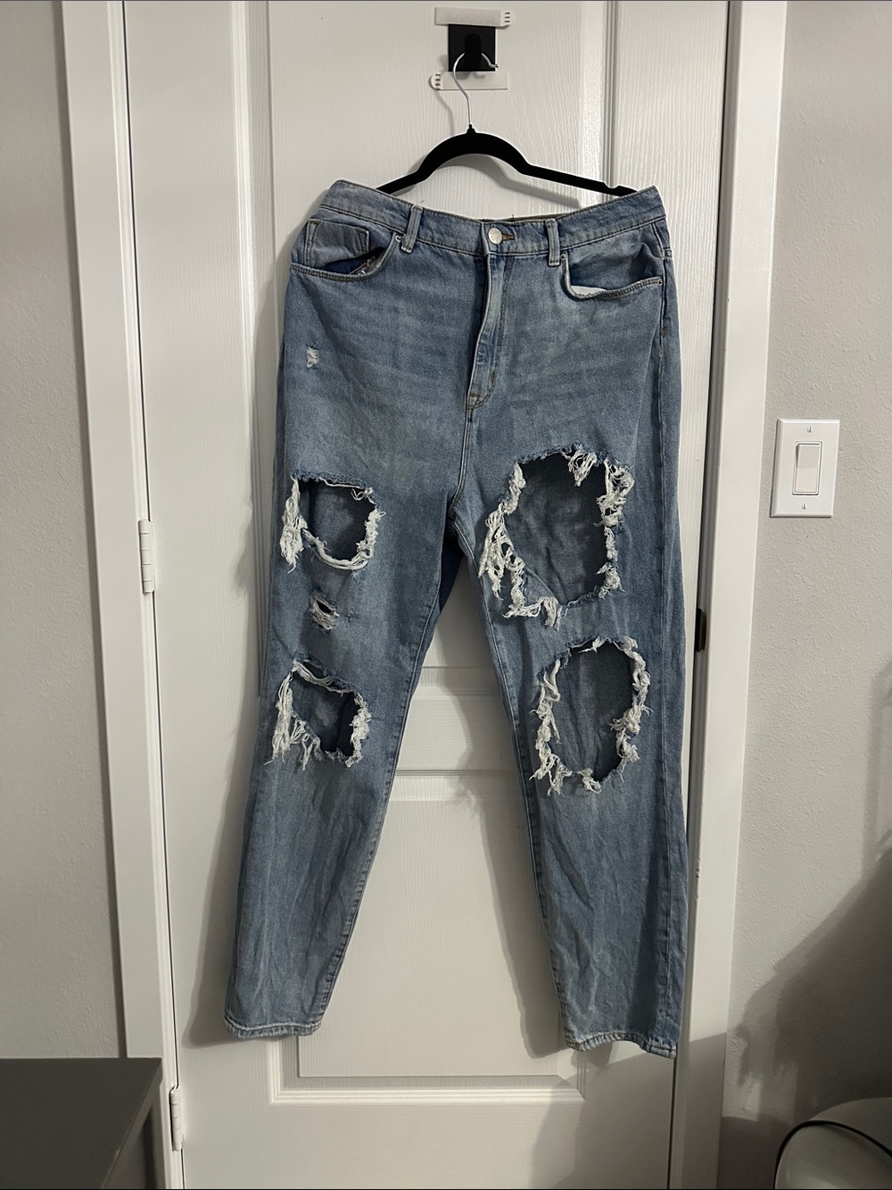 BDG Light Blue Distressed Boyfriend Jeans